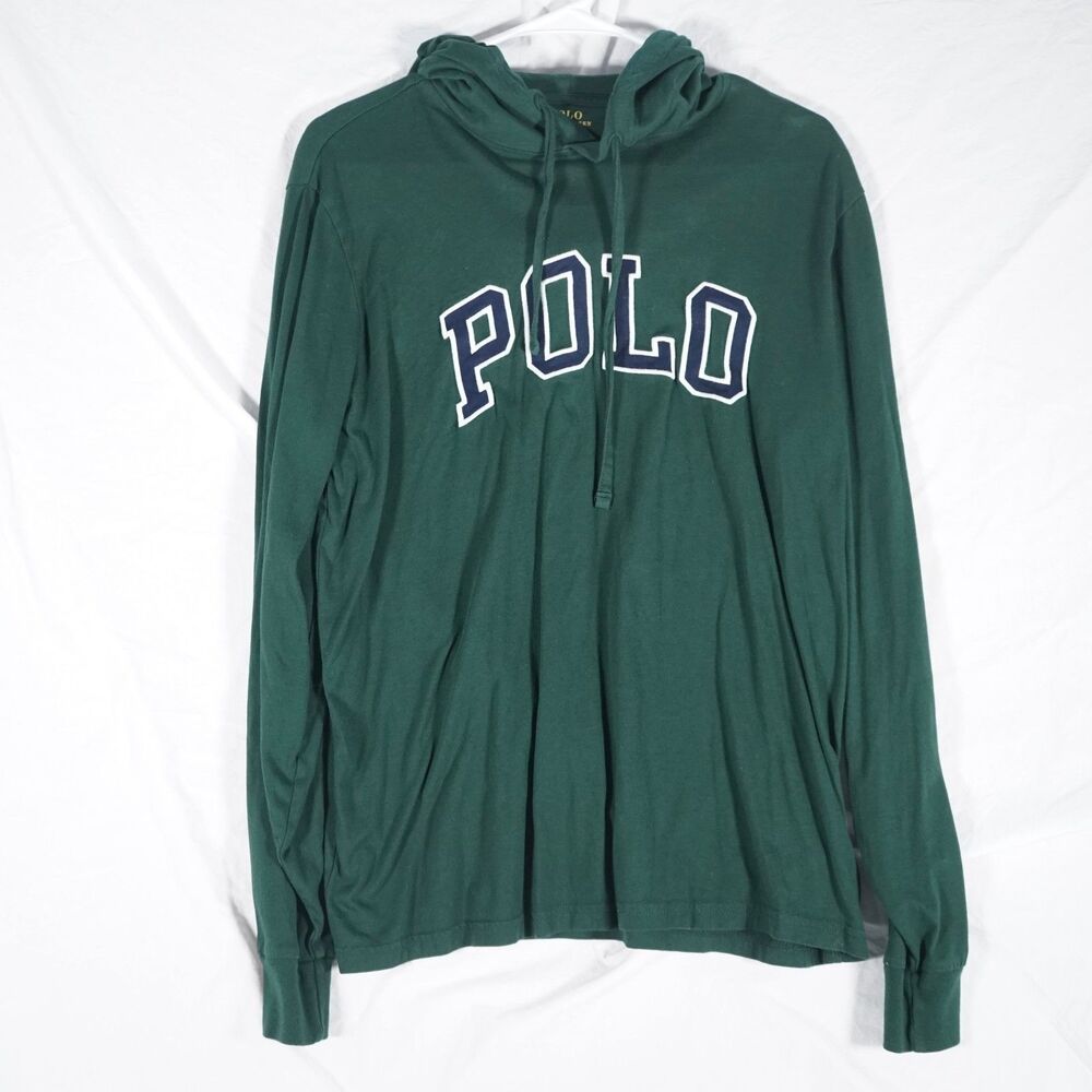 Polo Ralph Lauren Spellout Hoodie Green Medium